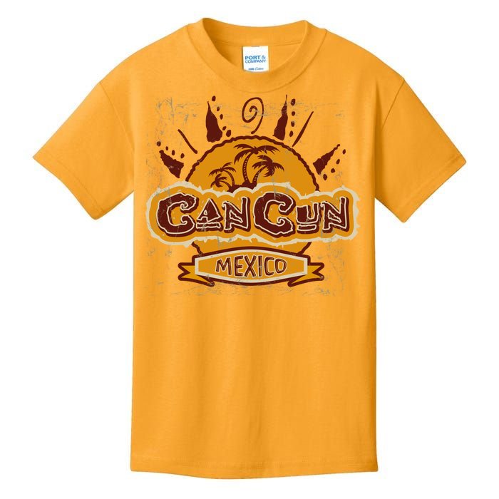 Cancun Mexico Vintage Kids T-Shirt