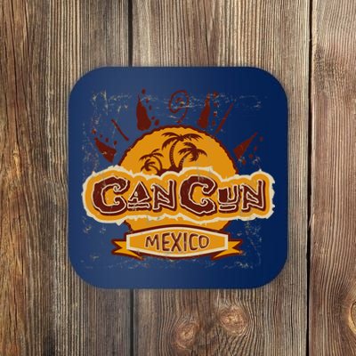 Cancun Mexico Vintage Coaster