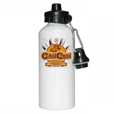 Cancun Mexico Vintage Aluminum Water Bottle