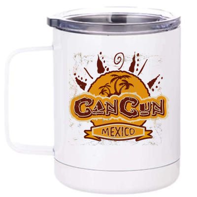 Cancun Mexico Vintage 12 oz Stainless Steel Tumbler Cup