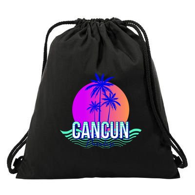 Cancun Paradise Drawstring Bag