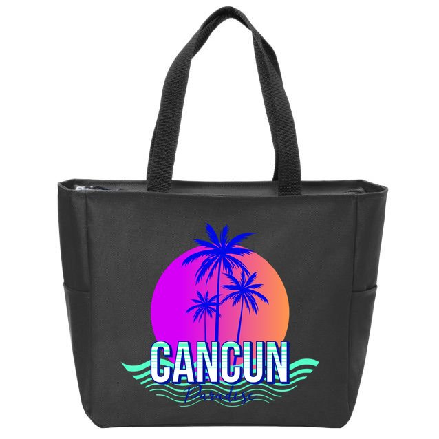 Cancun Paradise Zip Tote Bag