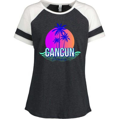 Cancun Paradise Enza Ladies Jersey Colorblock Tee