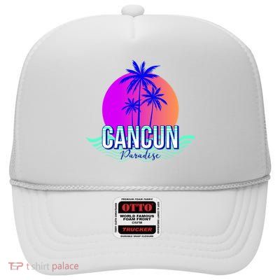 Cancun Paradise High Crown Mesh Back Trucker Hat