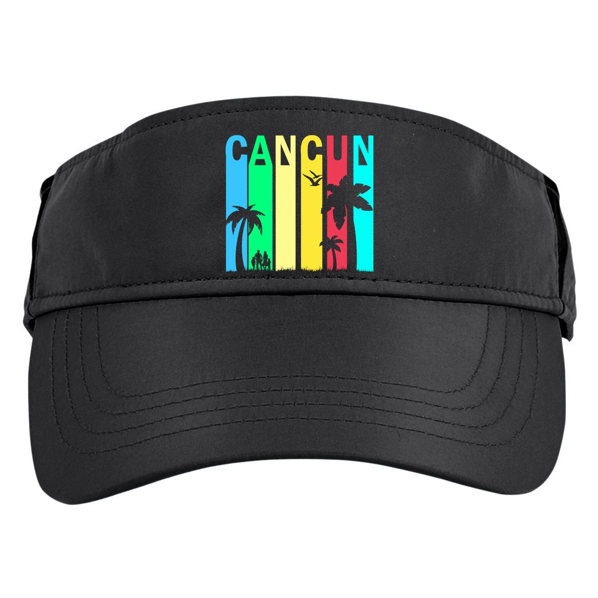 Cancun Retro Logo Adult Drive Performance Visor