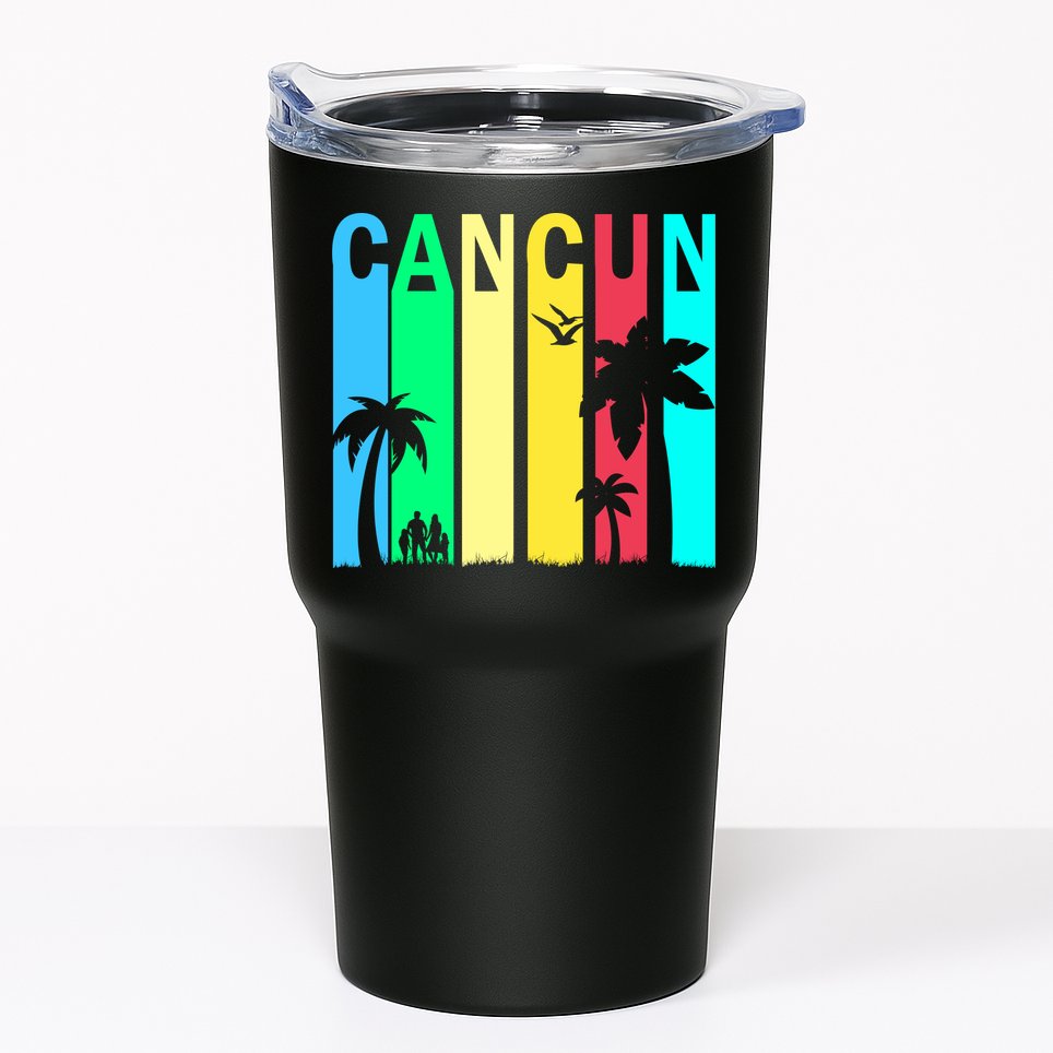 Cancun Retro Logo Tumbler