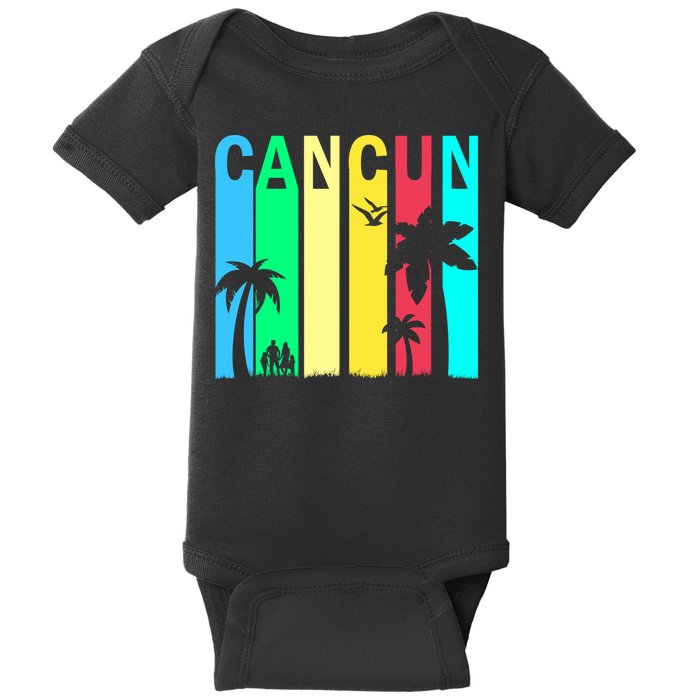 Cancun Retro Logo Baby Bodysuit