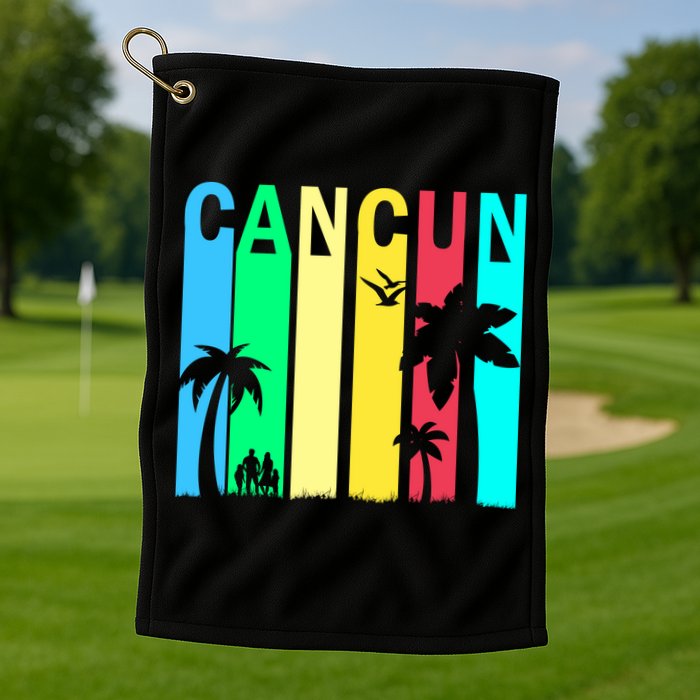 Cancun Retro Logo Golf Towel