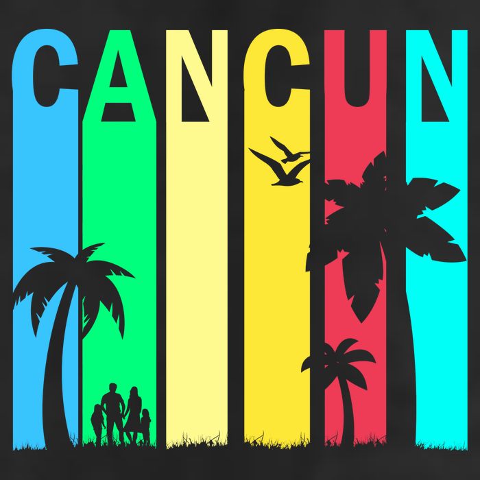 Cancun Retro Logo Golf Towel