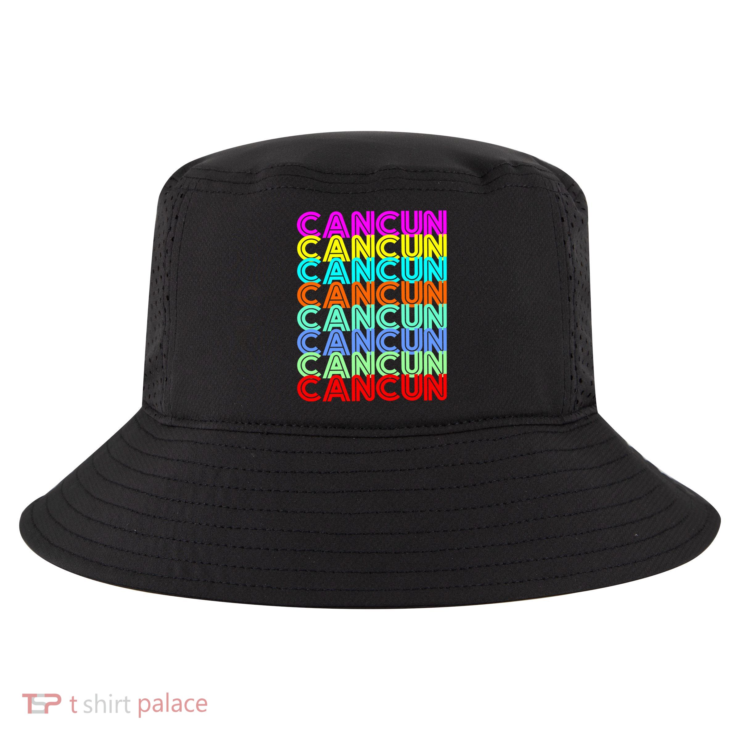 Cancun Retro Techno Cool Comfort Performance Bucket Hat