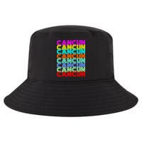 Cancun Retro Techno Cool Comfort Performance Bucket Hat
