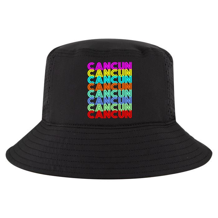 Cancun Retro Techno Cool Comfort Performance Bucket Hat