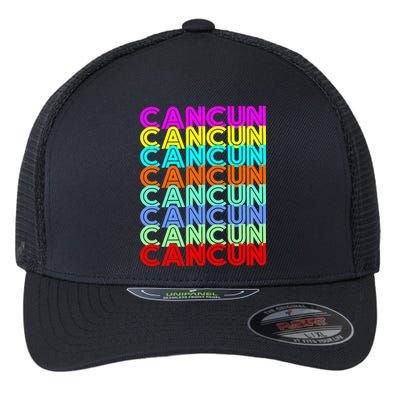 Cancun Retro Techno Flexfit Unipanel Trucker Cap