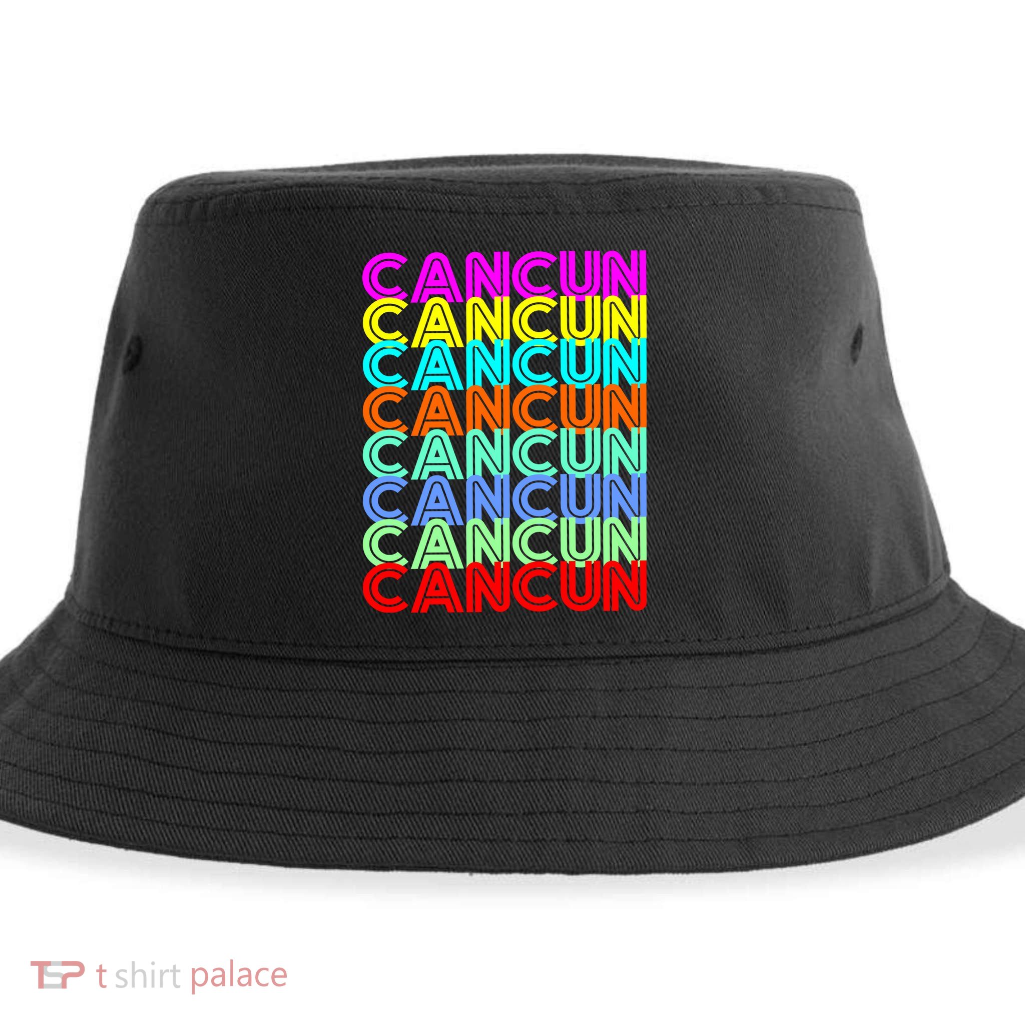 Cancun Retro Techno Sustainable Bucket Hat