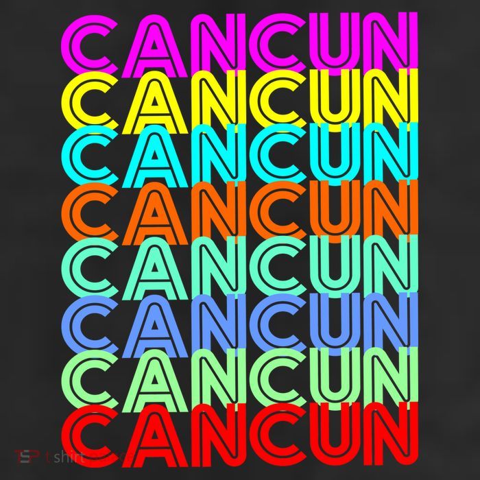 Cancun Retro Techno 11oz C Handle Ceramic Mug