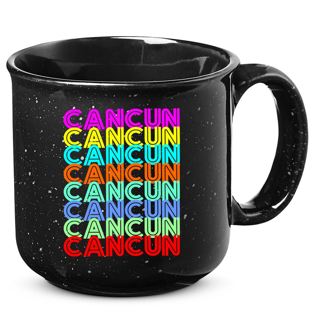 Cancun Retro Techno 15oz Campfire Ceramic Mug