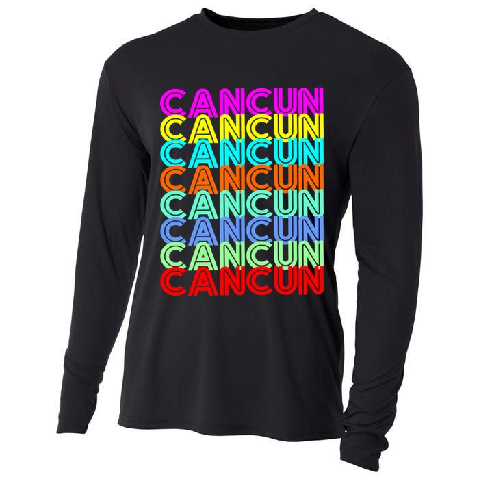 Cancun Retro Techno Cooling Performance Long Sleeve Crew
