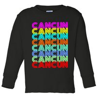 Cancun Retro Techno Toddler Long Sleeve Shirt