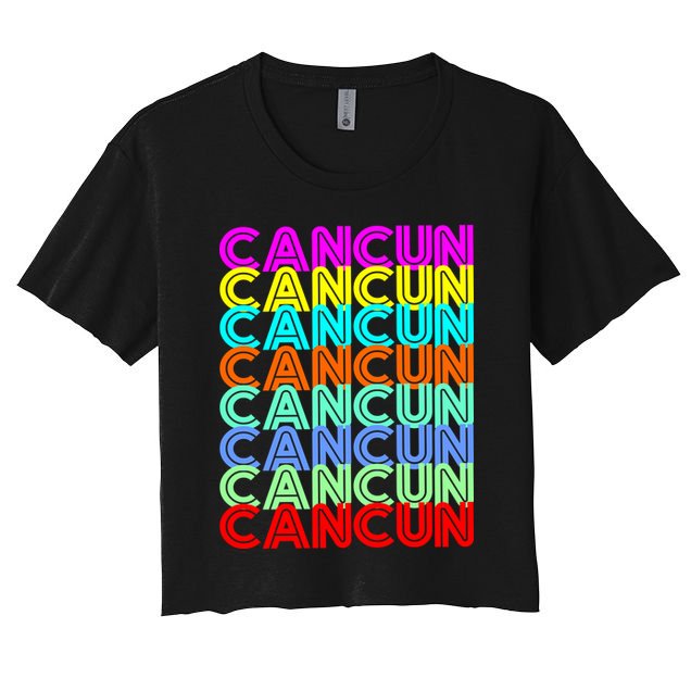 Cancun Retro Techno Crop Top