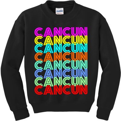 Cancun Retro Techno Kids Sweatshirt