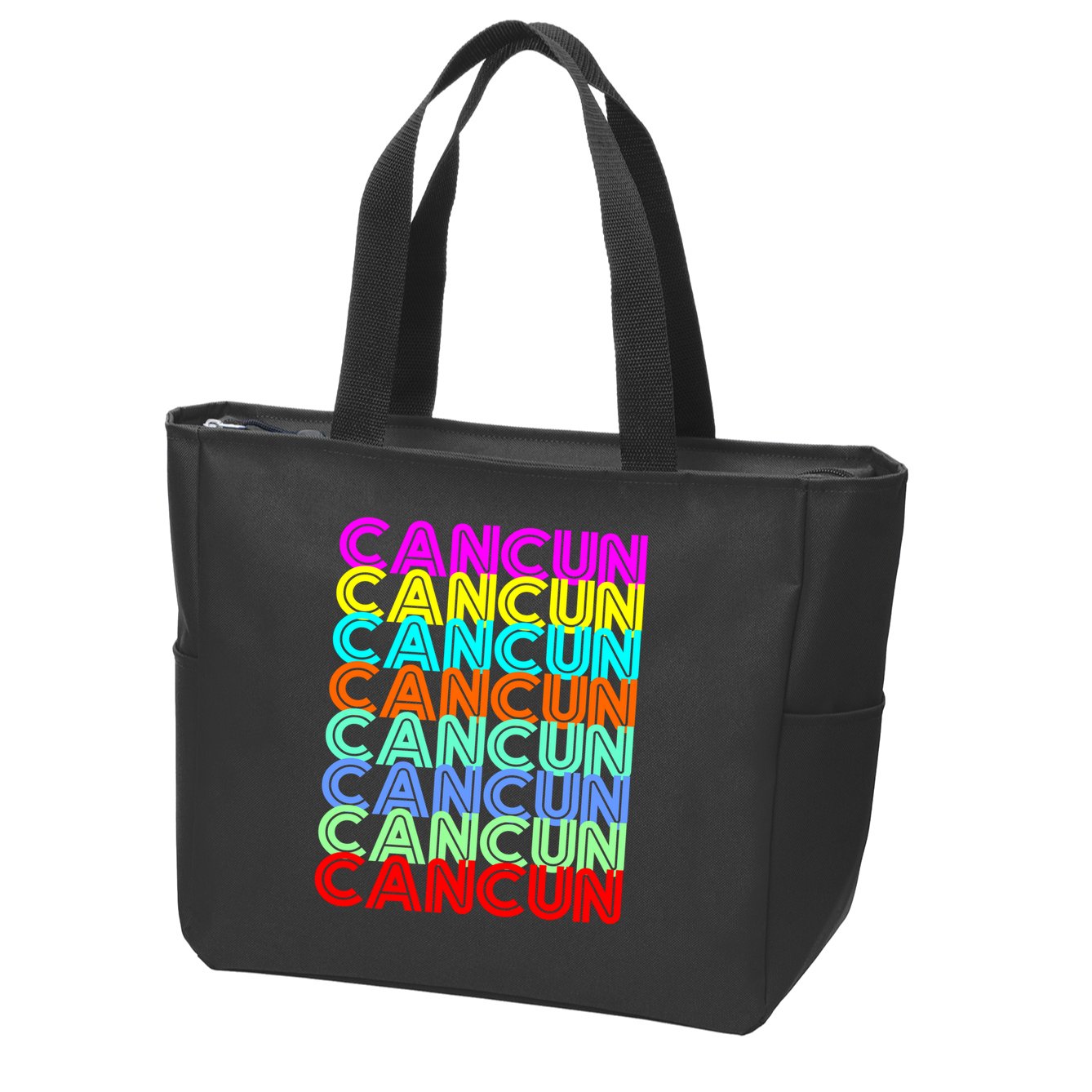 Cancun Retro Techno Zip Tote Bag