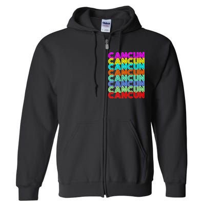 Cancun Retro Techno Full Zip Hoodie