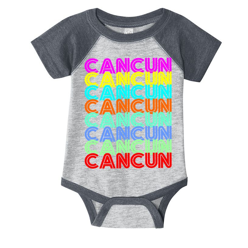 Cancun Retro Techno Infant Baby Jersey Bodysuit