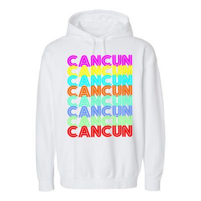 Cancun Retro Techno Garment-Dyed Fleece Hoodie