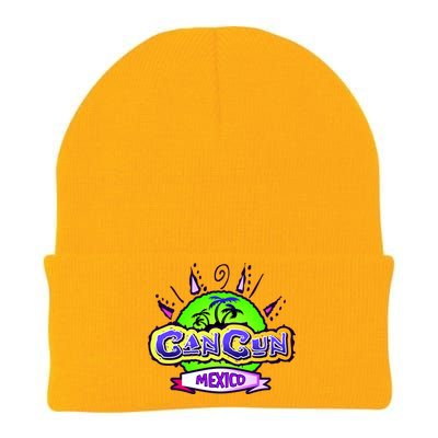 Cancun Tropical Logo Knit Cap Winter Beanie