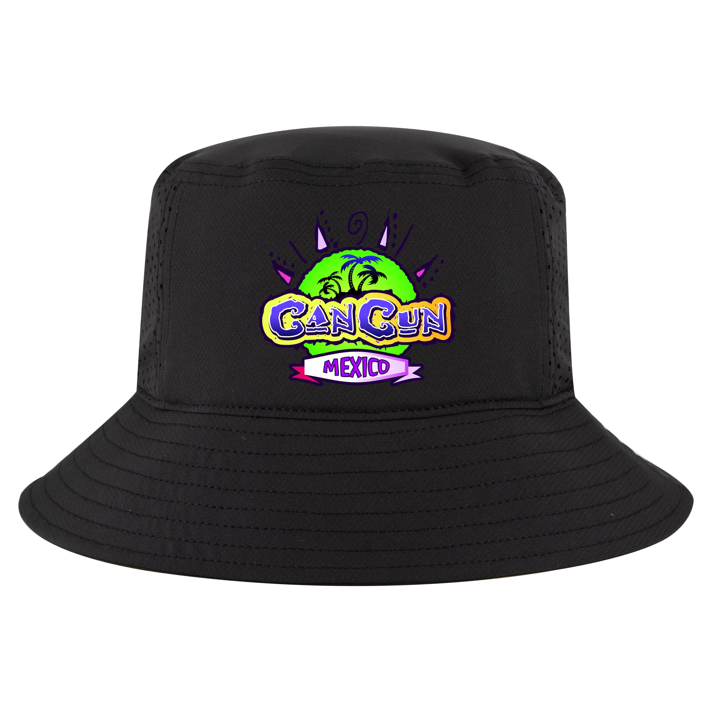 Cancun Tropical Logo Cool Comfort Performance Bucket Hat