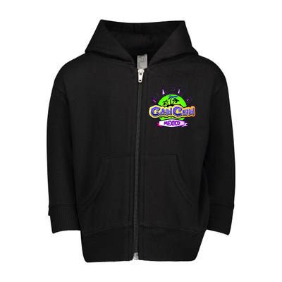 Cancun Tropical Logo Toddler Zip Fleece Hoodie