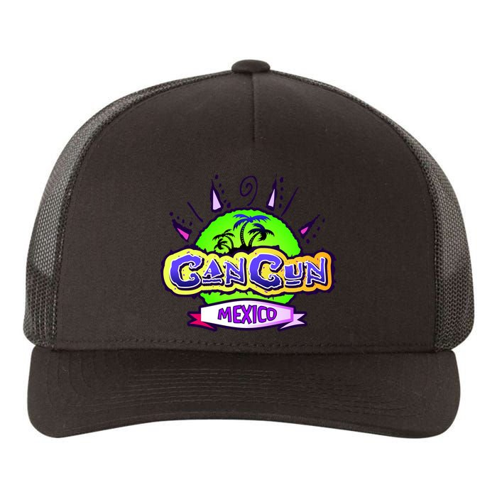 Cancun Tropical Logo Yupoong Adult 5-Panel Trucker Hat