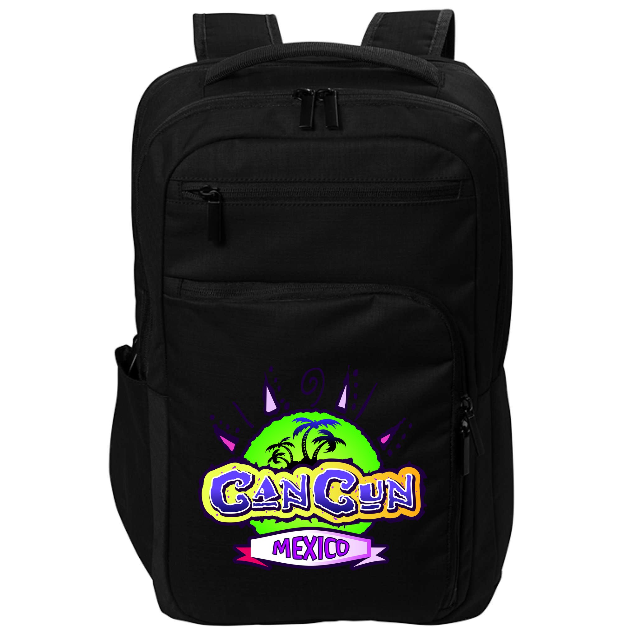 Cancun Tropical Logo Impact Tech Backpack