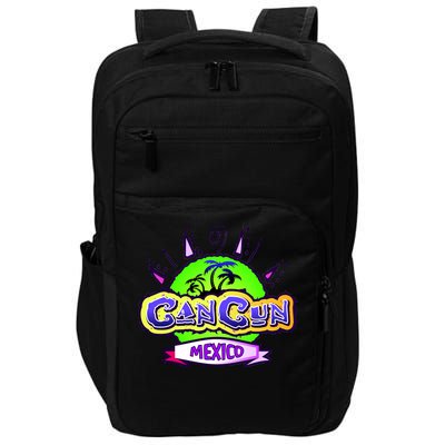 Cancun Tropical Logo Impact Tech Backpack