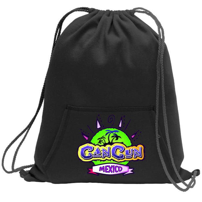 Cancun Tropical Logo Sweatshirt Cinch Pack Bag