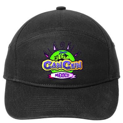 Cancun Tropical Logo 7-Panel Snapback Hat