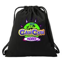 Cancun Tropical Logo Drawstring Bag