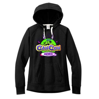 Cancun Tropical Logo Women's Fleece Hoodie