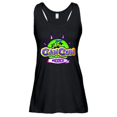 Cancun Tropical Logo Ladies Essential Flowy Tank