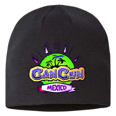 Cancun Tropical Logo Sustainable Beanie