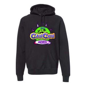 Cancun Tropical Logo Premium Hoodie