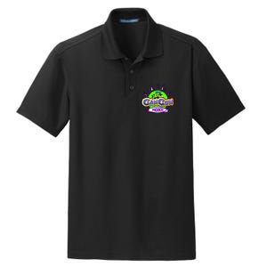 Cancun Tropical Logo Dry Zone Grid Polo