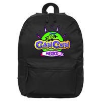 Cancun Tropical Logo 16 in Basic Backpack