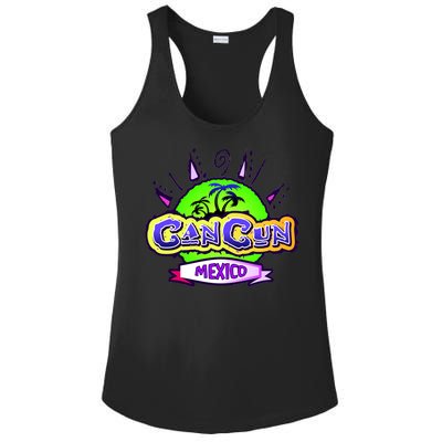 Cancun Tropical Logo Ladies PosiCharge Competitor Racerback Tank