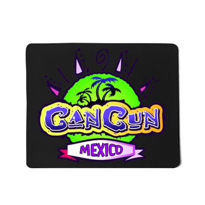 Cancun Tropical Logo Mousepad