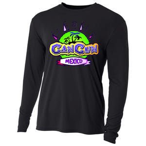 Cancun Tropical Logo Cooling Performance Long Sleeve Crew