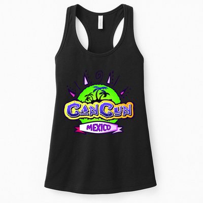 Cancun Tropical Logo Womens Tank Top