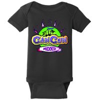 Cancun Tropical Logo Baby Bodysuit