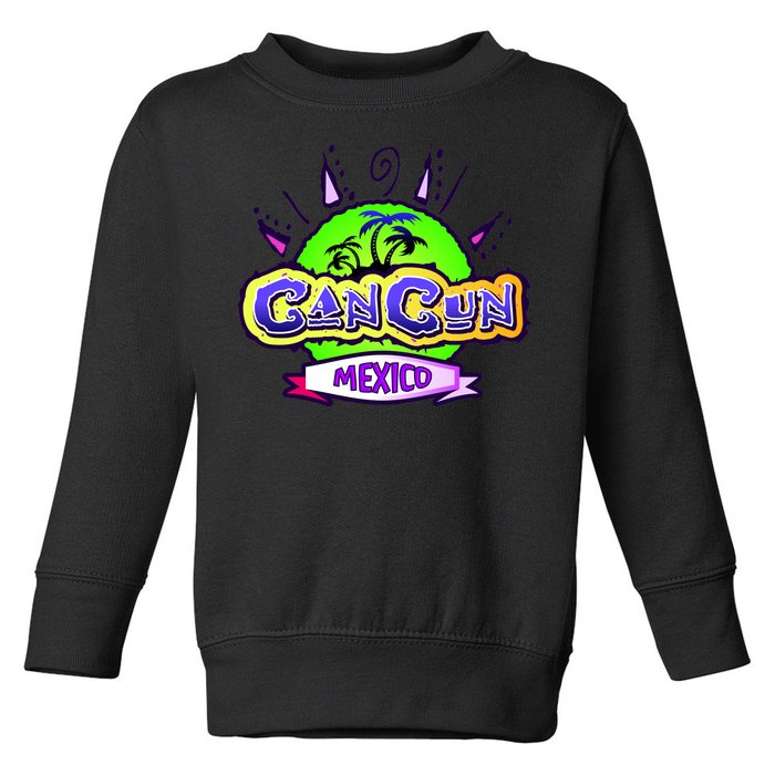 Cancun Tropical Logo Toddler Sweatshirt