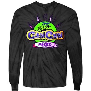 Cancun Tropical Logo Tie-Dye Long Sleeve Shirt